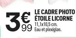 Centrakor Le cadre photo étoile licorne offre