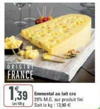 Emmental au lait cru