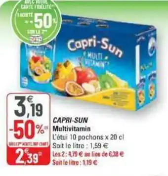 G20 Capri-sun multivitamin offre