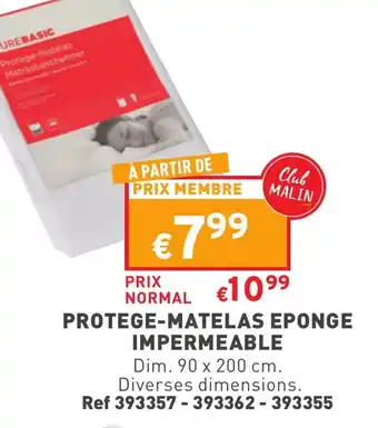 Trafic Protege-matelas eponge impermeable offre
