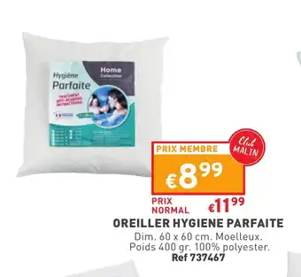 Trafic Oreiller hygiene parfaite offre