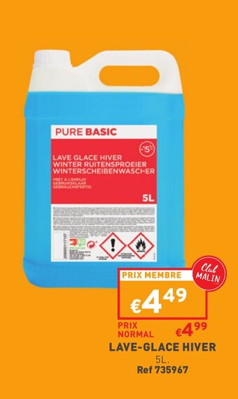 Trafic Lave-glace hiver offre