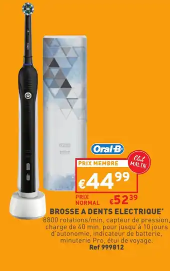 Trafic Brosse a dents electrique offre