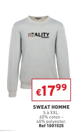 Trafic Sweat homme offre