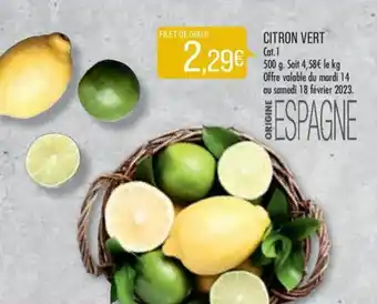 Match Citron vert offre