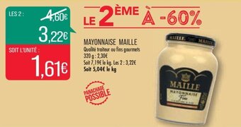 Match Mayonnaise MAILLE offre