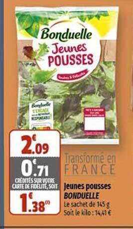 Coccinelle Express Jeunes pousses bonduelle offre