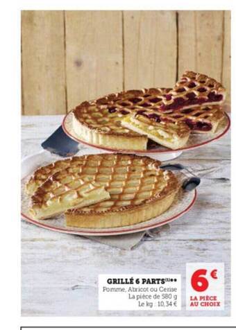 Hyper U Grillé 6 parts offre