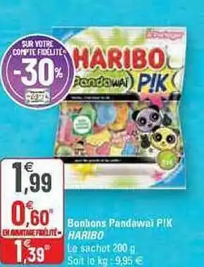 G20 Bonbons pandawaï p!k haribo offre