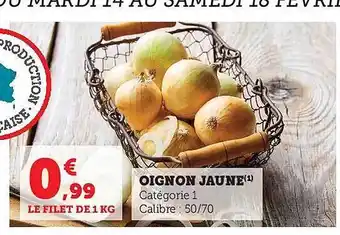 Hyper U Oignon jaune offre