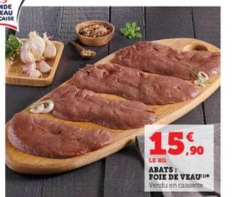 Hyper U Abats : foie de veau offre