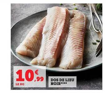 Hyper U Dos de lieu noir offre