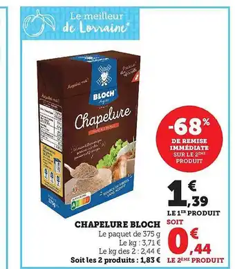 Chapelure bloch