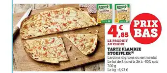 Hyper U Tarte flambée stoeffler offre