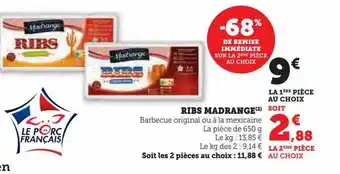 Hyper U Ribs madrange offre