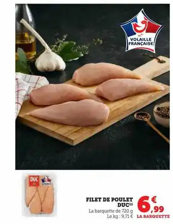 Hyper U Filet de poulet duc offre