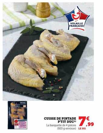 Hyper U Cuisse de pintade p'tit duc offre