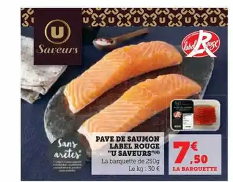 Hyper U Pavé de saumon label rouge offre
