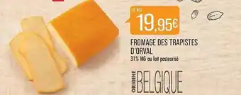 Match Fromage des trapistes d'orval offre