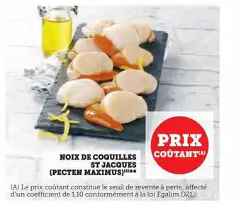 Hyper U Noix de coquilles st jacques (pecten maximus) offre