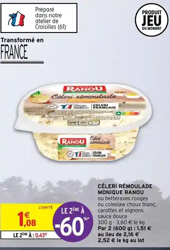 Intermarché Céleri Rémoulade Monique Ranou offre
