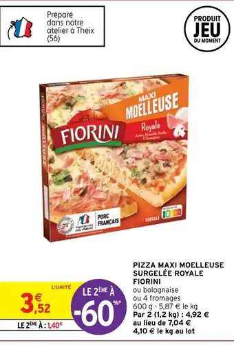 Intermarché Pizza Maxi Moelleuse Surgelée Royale Fiorini offre