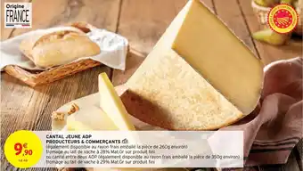 Intermarché Cantal Jeune AOP Producteurs & Commerçants offre