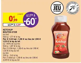 Intermarché Ketchup Bouton D'Or offre