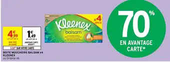 Intermarché Boite Mouchoirs Balsam x4 Kleenex offre