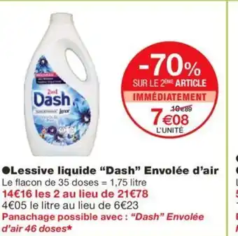 Lessive Liquide "Dash" Envolée G'Air