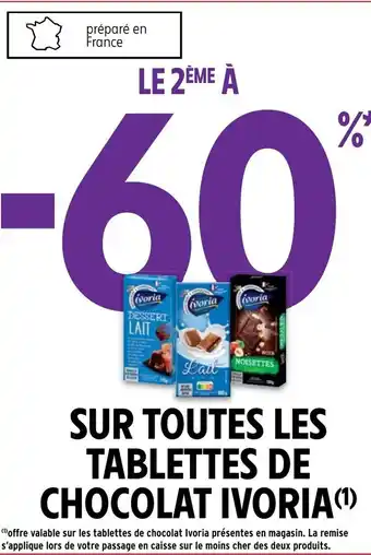 Intermarché Hyper Sur Toutes Les Tablettes De Chocolat Ivoria offre