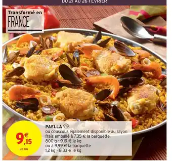 Intermarché Hyper Paella offre