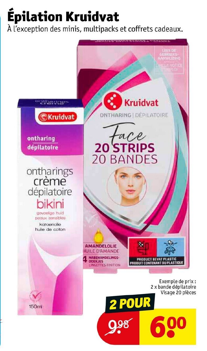 Promo Epilation Kruidvat chez Kruidvat