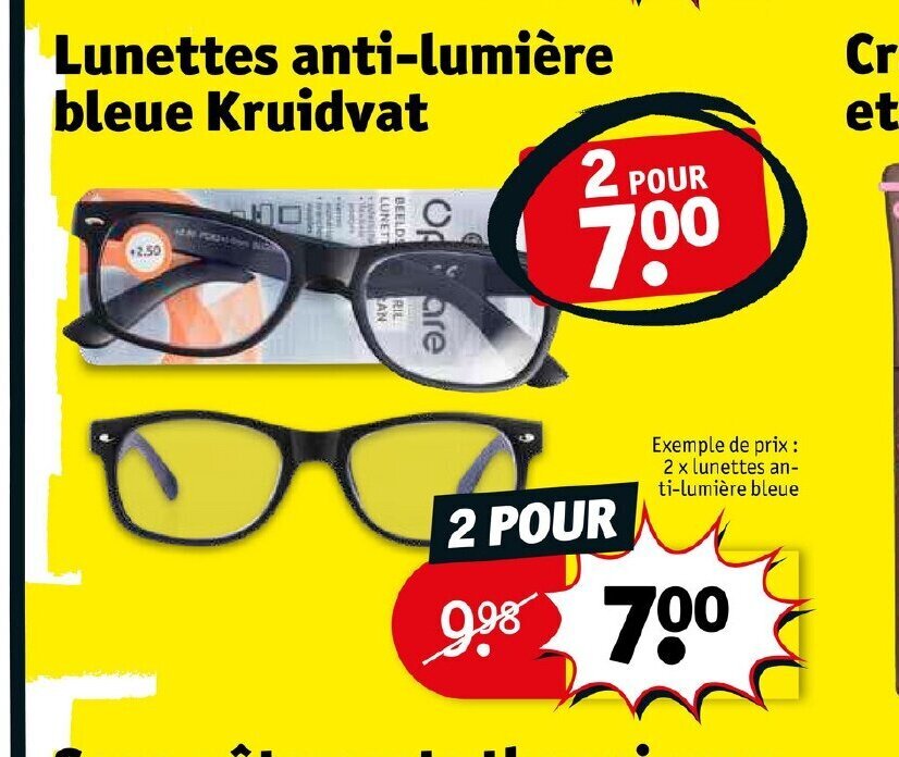 Promo AntiLumiere Bleue Kruidvat chez Kruidvat