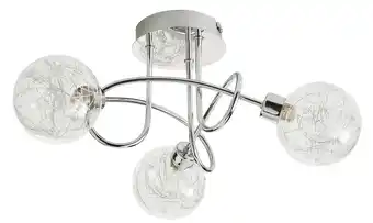 Castorama Plafonnier 3 spots paralia métal/verre chrome g9 3x25 w offre