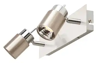 Castorama Réglette 2 spots hades métal chrome led 2x3,5 w offre