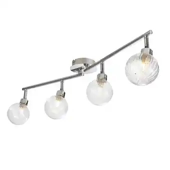 Castorama Réglette 4 spots eupraxia métal/verre chrome g9 4x25 w offre