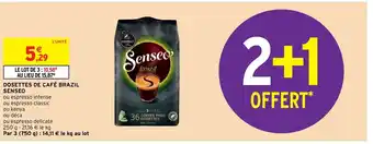 Intermarché Hyper Dosettes de Cafe Bazil Senseo offre