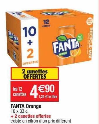 Migros Fanta orange offre