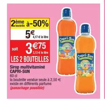 Migros Sirop multivitaminé capri-sun offre