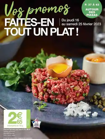 Promocash Haché tartare pur bœuf 5% m.g. offre