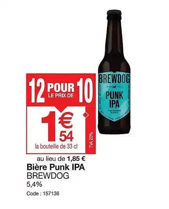 Bière punk ipa brewdog