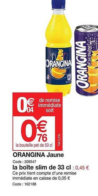 Promocash Orangina jaune offre