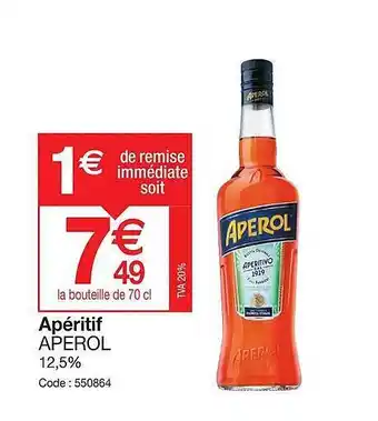 Promocash Apéritif apérol offre