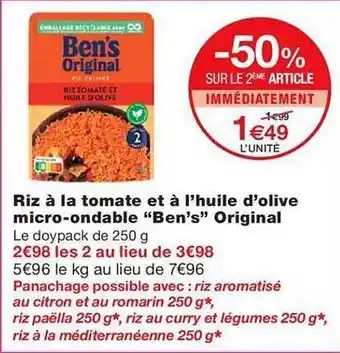 Monoprix Riz à la tomate et à l offre