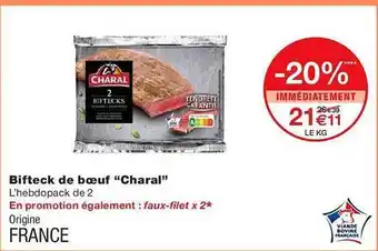 Monoprix Bifteck de bœuf offre