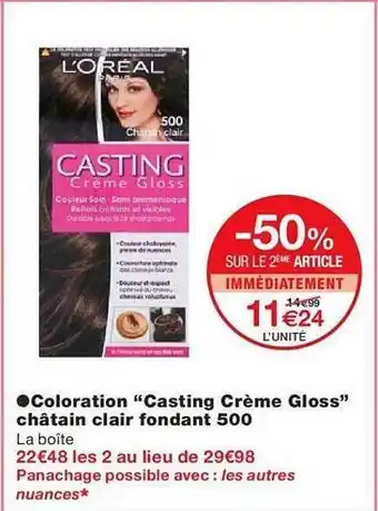 Monoprix Coloration offre