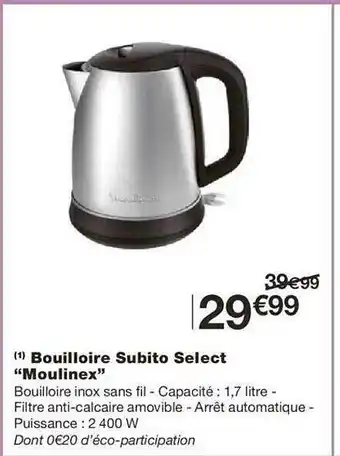 Bouilloire subito select