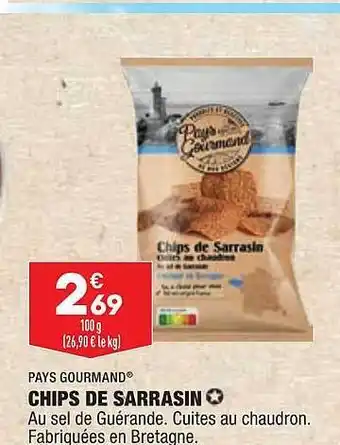 ALDI Chips de sarrasin pays gourmand offre