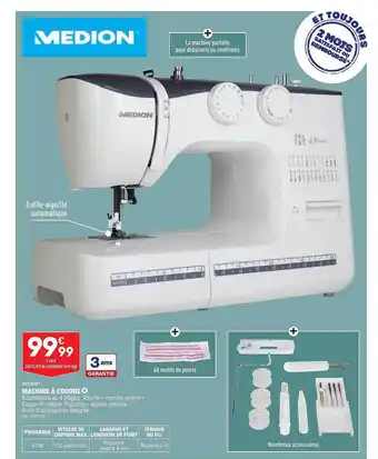 ALDI Machine à coudre medion offre